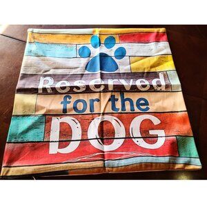 Dog Pillow Cover Soft Decorative Throw Case Pet Decor Sofa Couch Accent 18x18